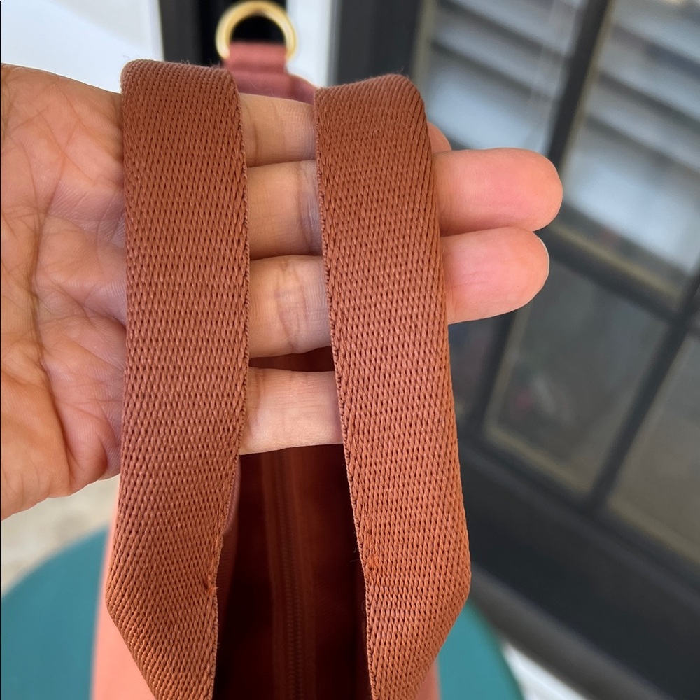 Canvelle Zip Crossbody Tote Small in Terracotta - Picture 5 of 9